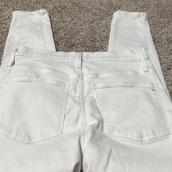 Madewell Crisp White Denim High Rise Skinny Jeans - Picture 3 of 7